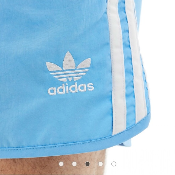 Adidas Men's Light Blue Athletic Shorts NEW - Picture 3 of 5